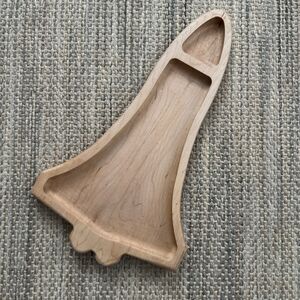 Spaceship Wood Sensory Tray Homeschool Lesson Play Montessori Toy Space Sorting
